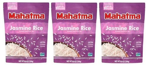 Mahatma Ready to Heat Jasmine Rice 3 Pack