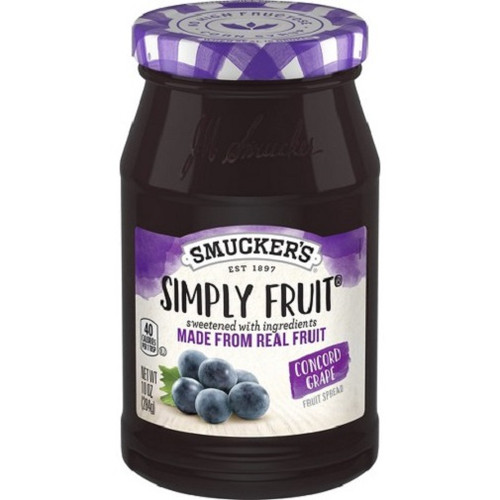 Smucker's Simply Fruit Concord Grape Fruit Spread