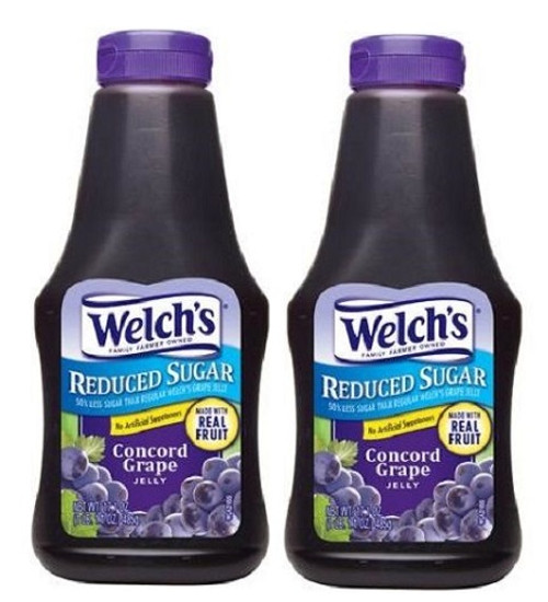 Welch's Reduced Sugar Concord Grape Jelly 2 Pack