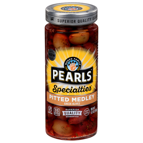 Pearls Specialties Pitted Medley Greek Olives
