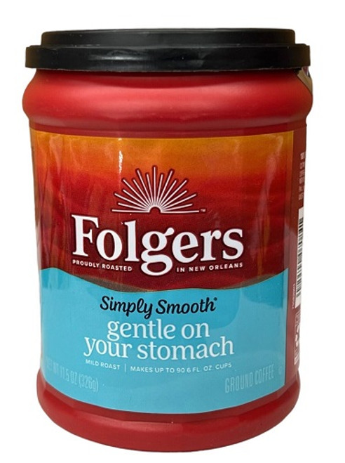 Folgers Simply Smooth Gentle On Your Stomach Mild Roast Ground Coffee