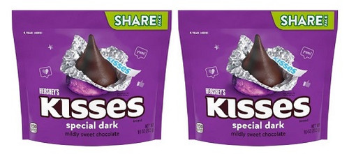 Hershey's Kisses Special Dark Chocolate Candy 2 Pack