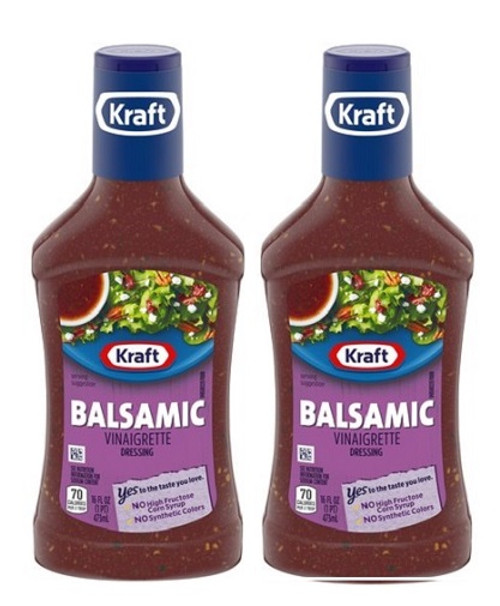 Kraft Balsamic Vinaigrette Salad Dressing 2 Pack