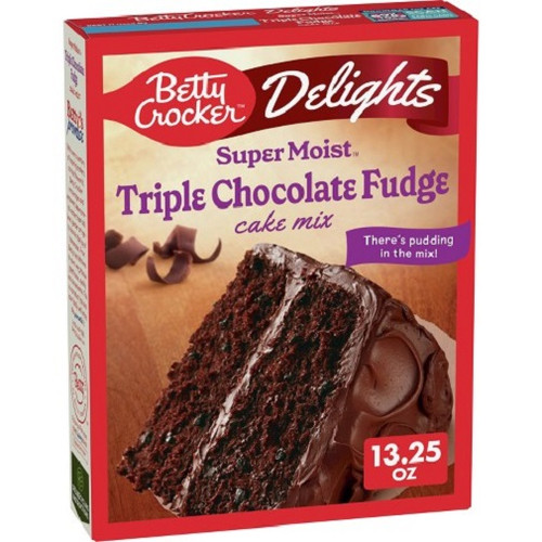 Betty Crocker Super Moist Triple Chocolate Fudge Cake Mix