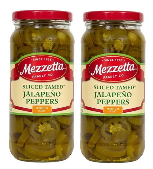 Mezzetta Medium Heat Sliced Tamed Jalapeno Peppers 2 Pack
