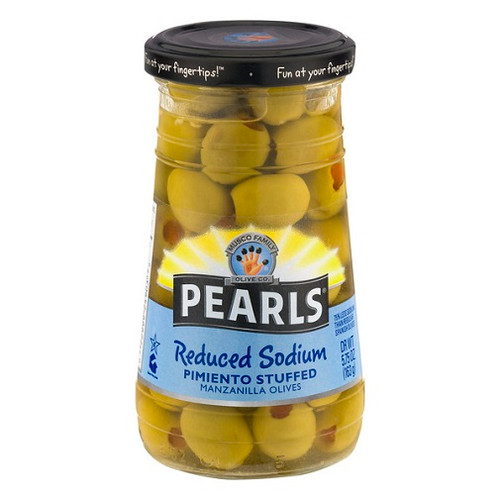 Pearls Reduced Sodium Pimiento Stuffed Manzanilla Olives