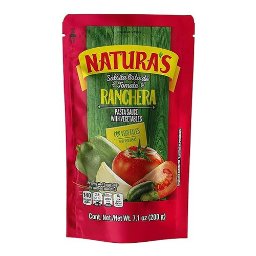 Natura's Ranchera Style Pasta Sauce Salsa de Tomate Pasta