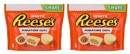 Reese's White Creme Peanut Butter Cup Miniatures Candy 2 Pack