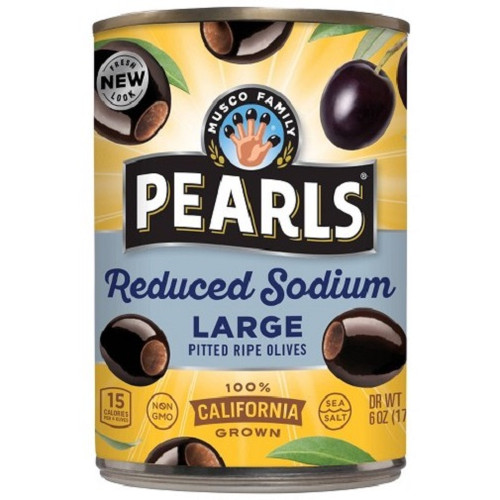 Pearls Reduced Sodium Large Pitted Ripe Olives
