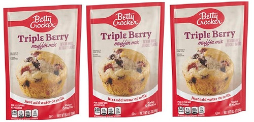 Betty Crocker Triple Berry Muffin Mix 3 Pack