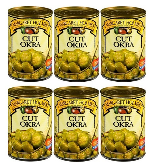 Margaret Holmes Cut Okra 6 Can Pack