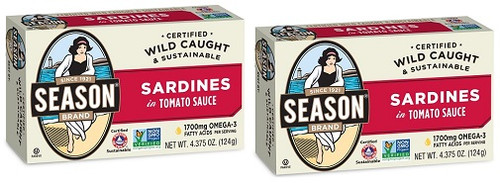 Season Brand Sardines in Tomato Sauce 2 Pack