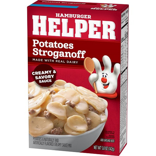 Hamburger Helper Potatoes Stroganoff Creamy & Savory Sauce