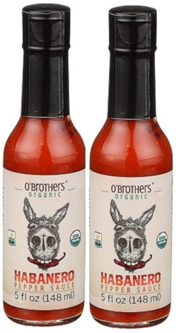 O'Brothers Organic Habanero Pepper Sauce 2 Pack