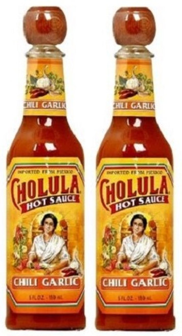 Cholula Chili Garlic Hot Sauce 2 Bottle Pack