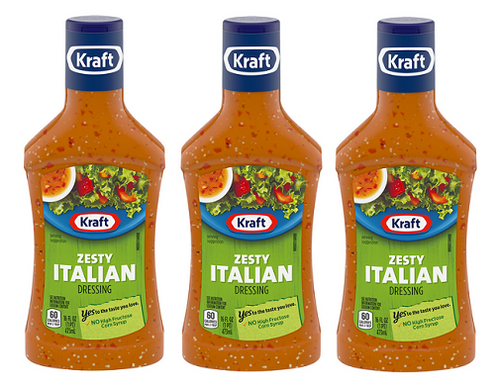 Kraft Zesty Italian Salad Dressing 3 Pack