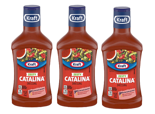 Kraft Zesty Catalina Salad Dressing 3 Pack