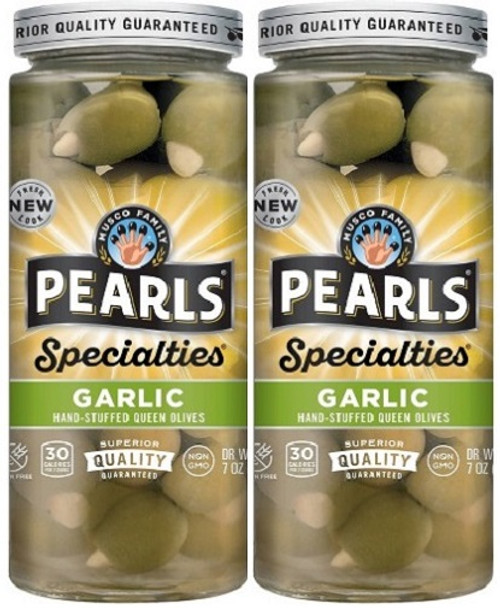 Pearls Specialties Garlic Stuffed Queen Olives 2 Pack