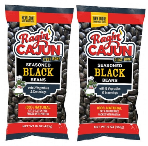 Ragin Cajun Seasoned Black Beans 2 Pack
