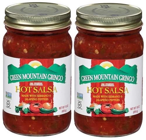 Green Mountain Gringo All Natural Hot Salsa 2 Pack