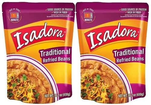 Isadora Traditional Refried Beans 2 Pack