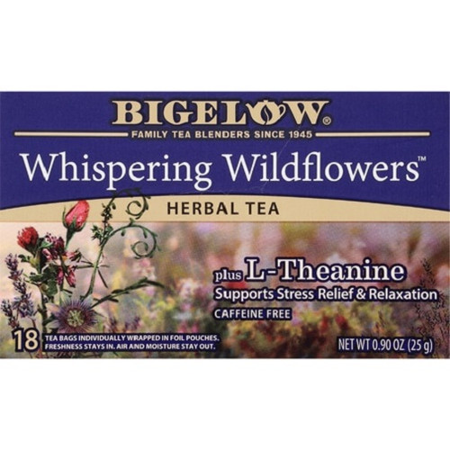 Bigelow Whispering Wildflowers Herbal Tea Plus L-Theanine Tea