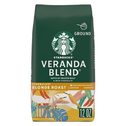 Starbucks Coffee Blonde Roast Veranda Blend Ground Coffee