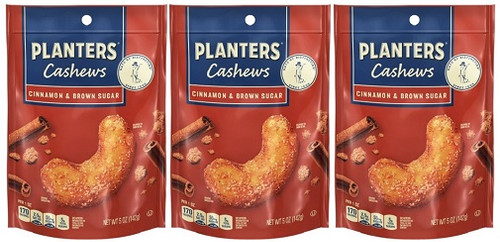 Planters Cashews Cinnamon & Brown Sugar 3 Pack