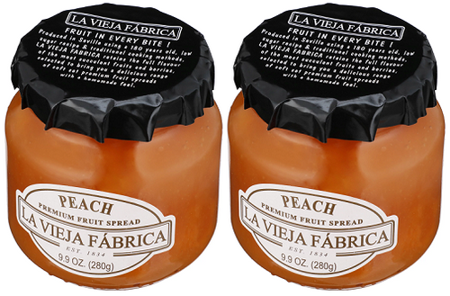 La Vieja Fabrica Peach Premium Fruit Spread 2 Pack