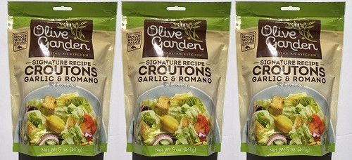 Olive Garden Signature Recipe Croutons Garlic & Romano 3 Pack