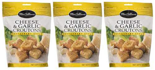 Mrs. Cubbison's Cheese and Garlic Croutons Restaurant Style 3 Pack