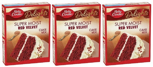 Betty Crocker Super Moist Red Velvet Cake Mix 3 Pack