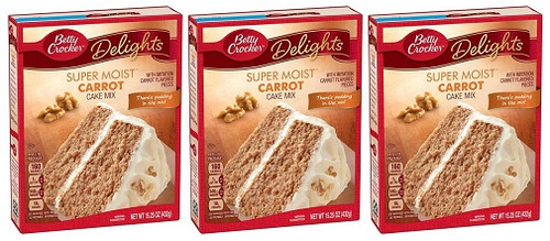 Betty Crocker Super Moist Carrot Cake Mix 3 Pack
