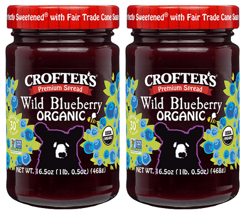 Crofter's Organic Premium Spread Wild Blueberry 2 Pack