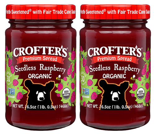 Crofter's Organic Premium Spread Seedless Raspberry 2 Pack