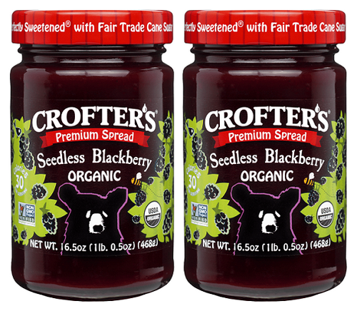 Crofter's Organic Premium Spread Seedless Blackberry 2 Pack