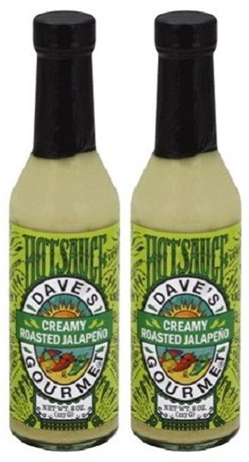 Dave's Gourmet Creamy Roasted Jalapeno Hot Sauce 2 Pack