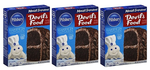 Pillsbury Moist Supreme Devil's Food Cake Mix 3 Pack