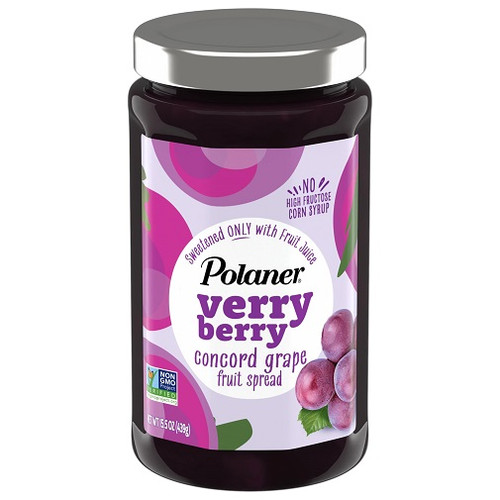 Polaner Verry Berry Fruit Spread Concord Grape