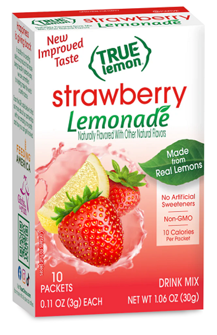 True Lemon Strawberry Lemonade Drink Mix