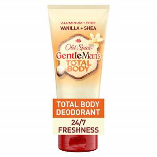 Old Spice Total Body Deodorant Cream Gentle Man's Blend Vanilla & Shea