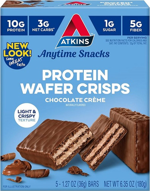 Atkins Snack Protein Wafer Crisps Chocolate Creme
