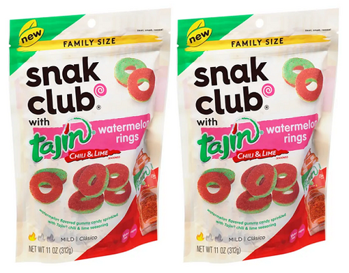 Snak Club Tajin Chili & Lime Watermelon Rings 2 Pack