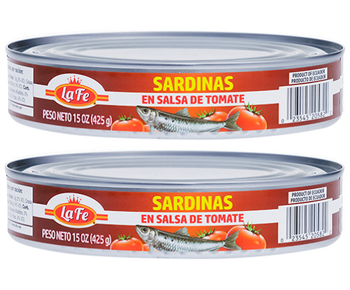 La Fe Sardines in Tomato Sauce Sardinas En Salsa de Tomate 2 Pack
