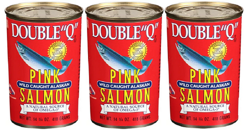 Double Q Wild Caught Alaskan Pink Salmon 3 Pack