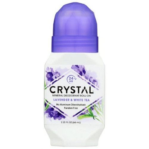 Crystal Mineral Deodorant Roll-On Lavender & White Tea