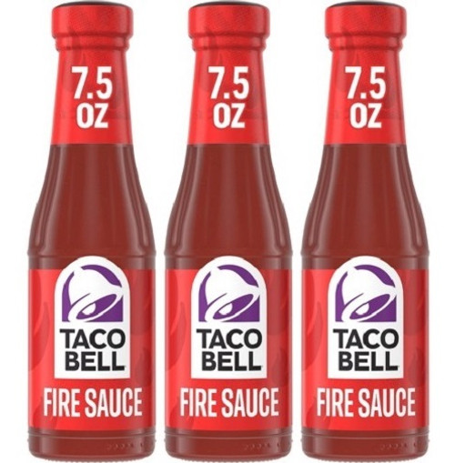 Taco Bell Hot Sauce Fire 3 Pack