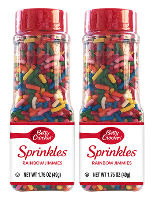 Betty Crocker Sprinkles Rainbow Jimmies 2 Pack