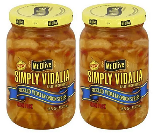 Mt. Olive Simply Vidalia Pickled Vidalia Onion Strips 2 Pack