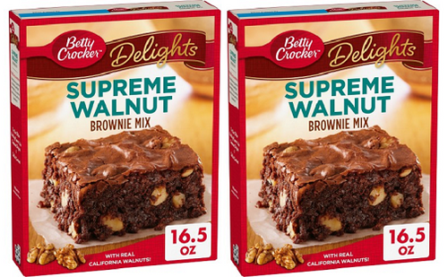 Betty Crocker Brownie Mix Supreme Walnut 2 Pack